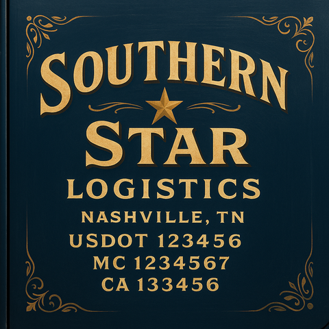 Custom Truck Door Lettering Sign Decal Sticker For Trucking, Businesses with City, State and USDOT, MC, GVW Truck Sign (2-Pack)