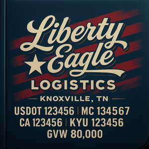Custom Truck Door Lettering Sign Decal Sticker For Trucking, Businesses with City, State and USDOT, MC, GVW Truck Sign (2-Pack)
