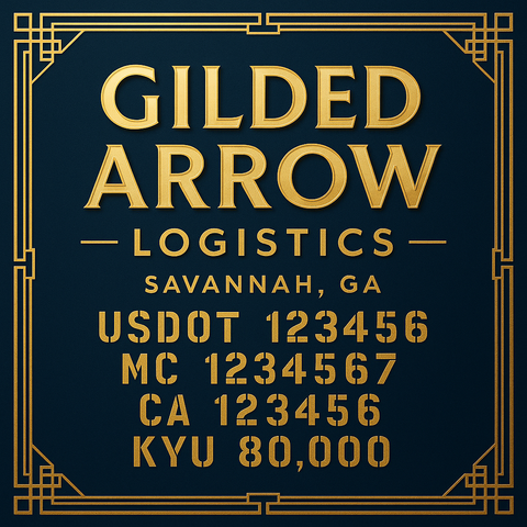 Custom Truck Door Lettering Sign Decal Sticker For Trucking, Businesses with City, State and USDOT, MC, GVW Truck Sign (2-Pack)