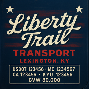 Custom Truck Door Lettering Sign Decal Sticker For Trucking, Businesses with City, State and USDOT, MC, GVW Truck Sign (2-Pack)