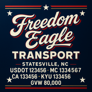 Custom Truck Door Lettering Sign Decal Sticker For Trucking, Businesses with City, State and USDOT, MC, GVW Truck Sign (2-Pack)