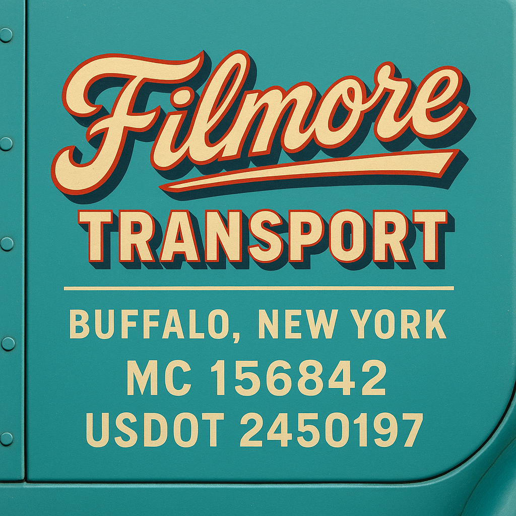 Custom Truck Door Lettering Sign Decal Sticker For Trucking, Businesses with City, State and USDOT, MC, GVW Truck Sign (2-Pack)