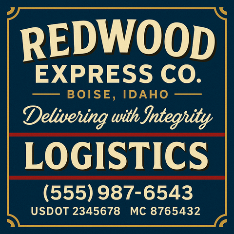 Custom Truck Door Lettering Sign Decal Sticker For Trucking, Businesses with City, State and USDOT, MC, GVW Truck Sign (2-Pack)