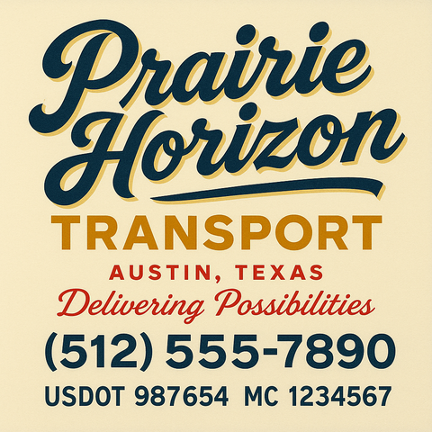 Custom Truck Door Lettering Sign Decal Sticker For Trucking, Businesses with City, State and USDOT, MC, GVW Truck Sign (2-Pack)