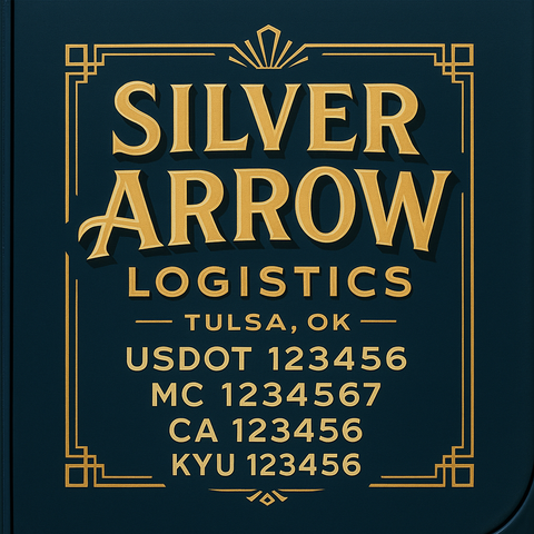 Custom Truck Door Lettering Sign Decal Sticker For Trucking, Businesses with City, State and USDOT, MC, GVW Truck Sign (2-Pack)