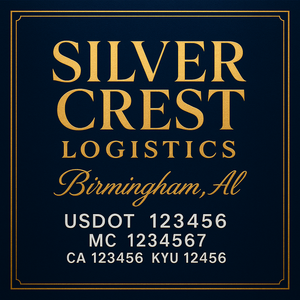 Custom Truck Door Lettering Sign Decal Sticker For Trucking, Businesses with City, State and USDOT, MC, GVW Truck Sign (2-Pack)