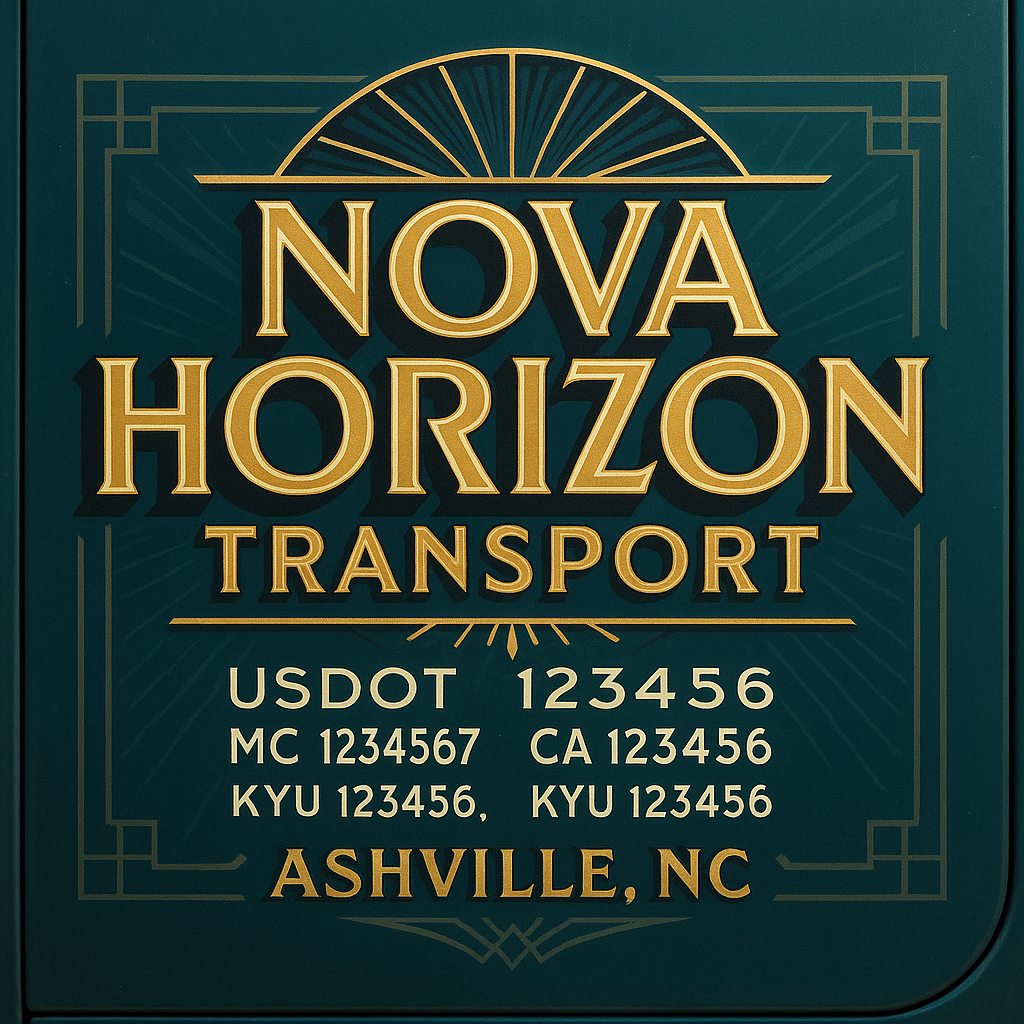 Custom Truck Door Lettering Sign Decal Sticker For Trucking, Businesses with City, State and USDOT, MC, GVW Truck Sign (2-Pack)