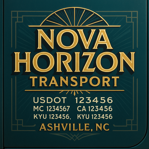 Custom Truck Door Lettering Sign Decal Sticker For Trucking, Businesses with City, State and USDOT, MC, GVW Truck Sign (2-Pack)