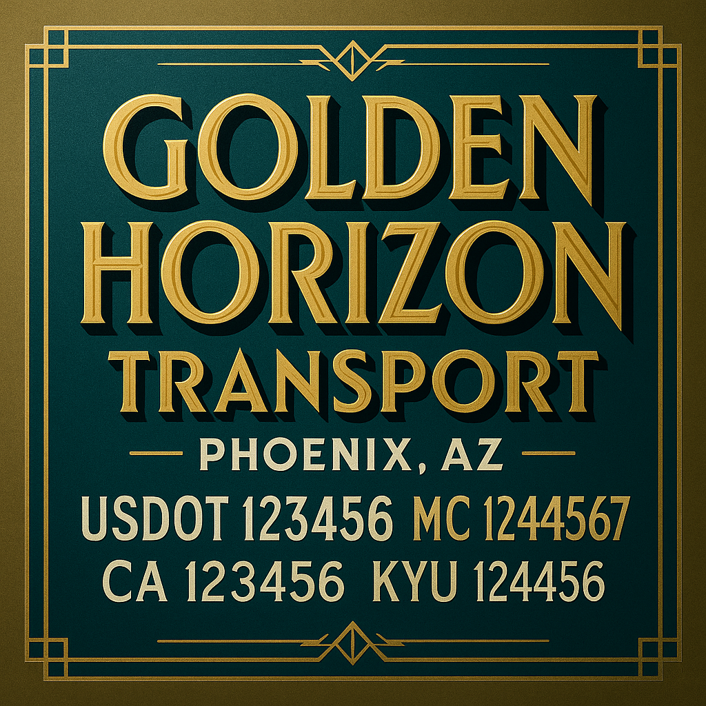 Custom Truck Door Lettering Sign Decal Sticker For Trucking, Businesses with City, State and USDOT, MC, GVW Truck Sign (2-Pack)