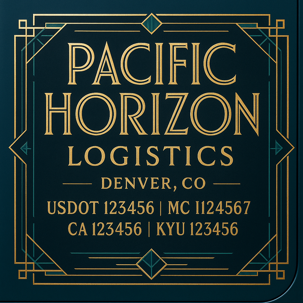 Custom Truck Door Lettering Sign Decal Sticker For Trucking, Businesses with City, State and USDOT, MC, GVW Truck Sign (2-Pack)