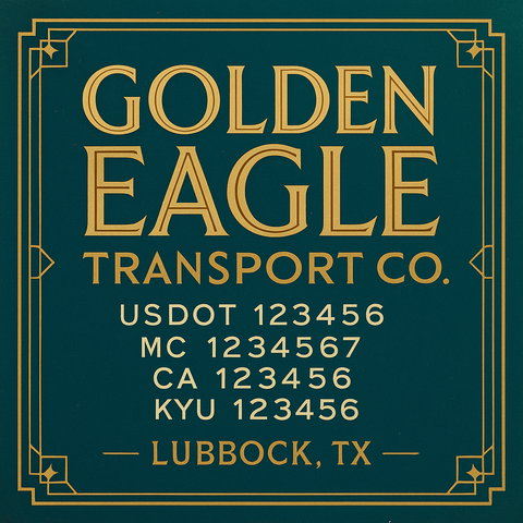 Custom Truck Door Lettering Sign Decal Sticker For Trucking, Businesses with City, State and USDOT, MC, GVW Truck Sign (2-Pack)