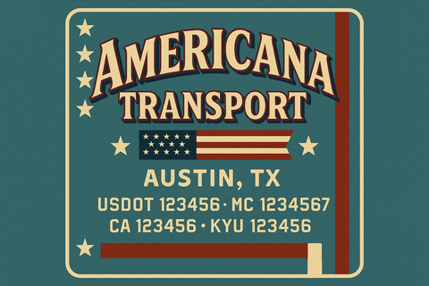 Custom Truck Door Lettering Sign Decal Sticker For Trucking, Businesses with City, State and USDOT, MC, GVW Truck Sign (2-Pack)