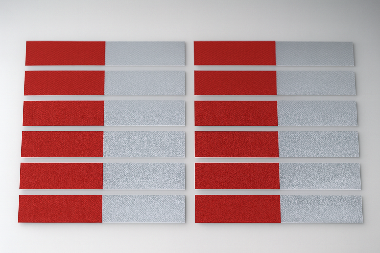 DOT Red & White Reflective Strips | DOT Reflectors | DOT Reflective Tape | Many Sizes