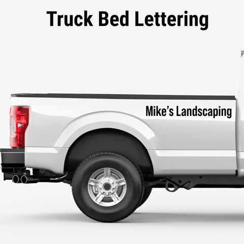 truck bed lettering