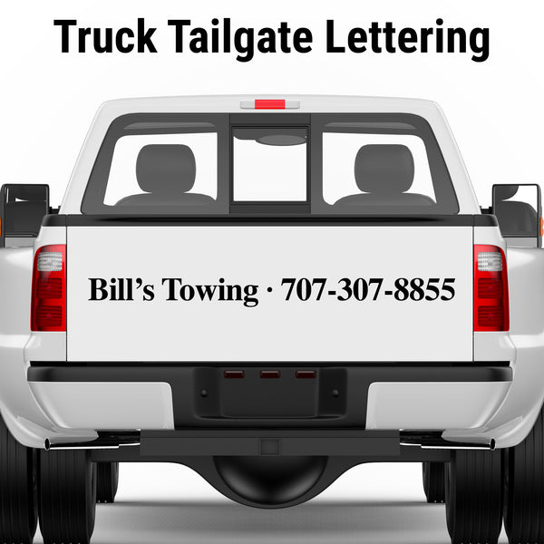 truck tailgate lettering