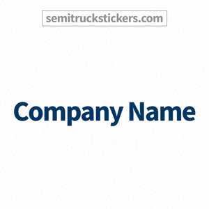 company name decal sticker