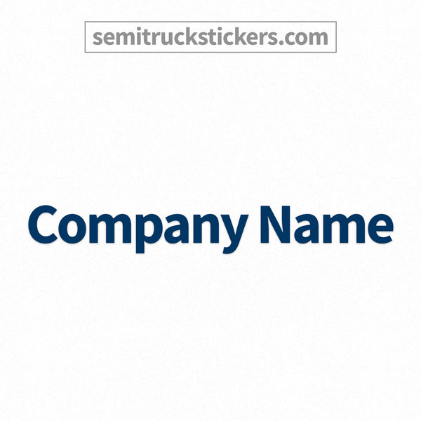 company name decal sticker