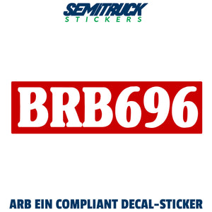 ein carb arb number decal