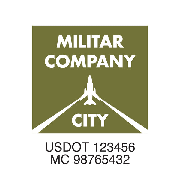 Militar company name Truck decal