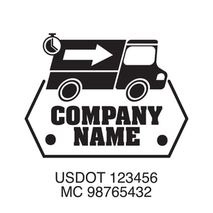 Company name logistic decal