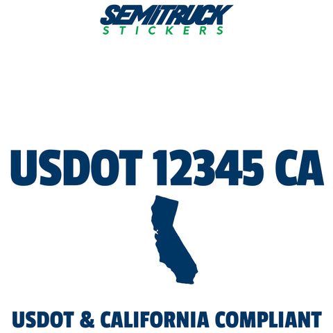 usdot sticker California