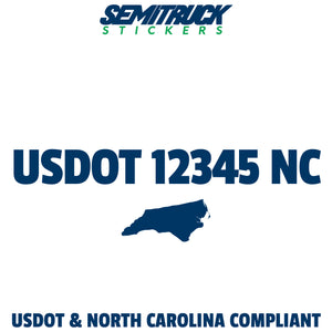 usdot sticker North Carolina