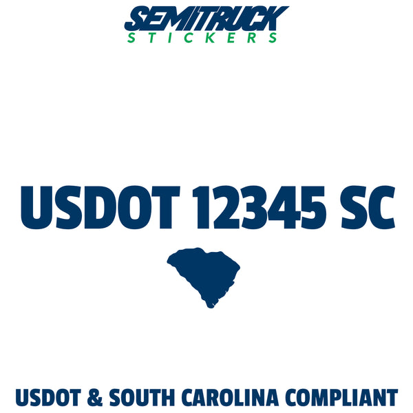 usdot sticker South Carolina