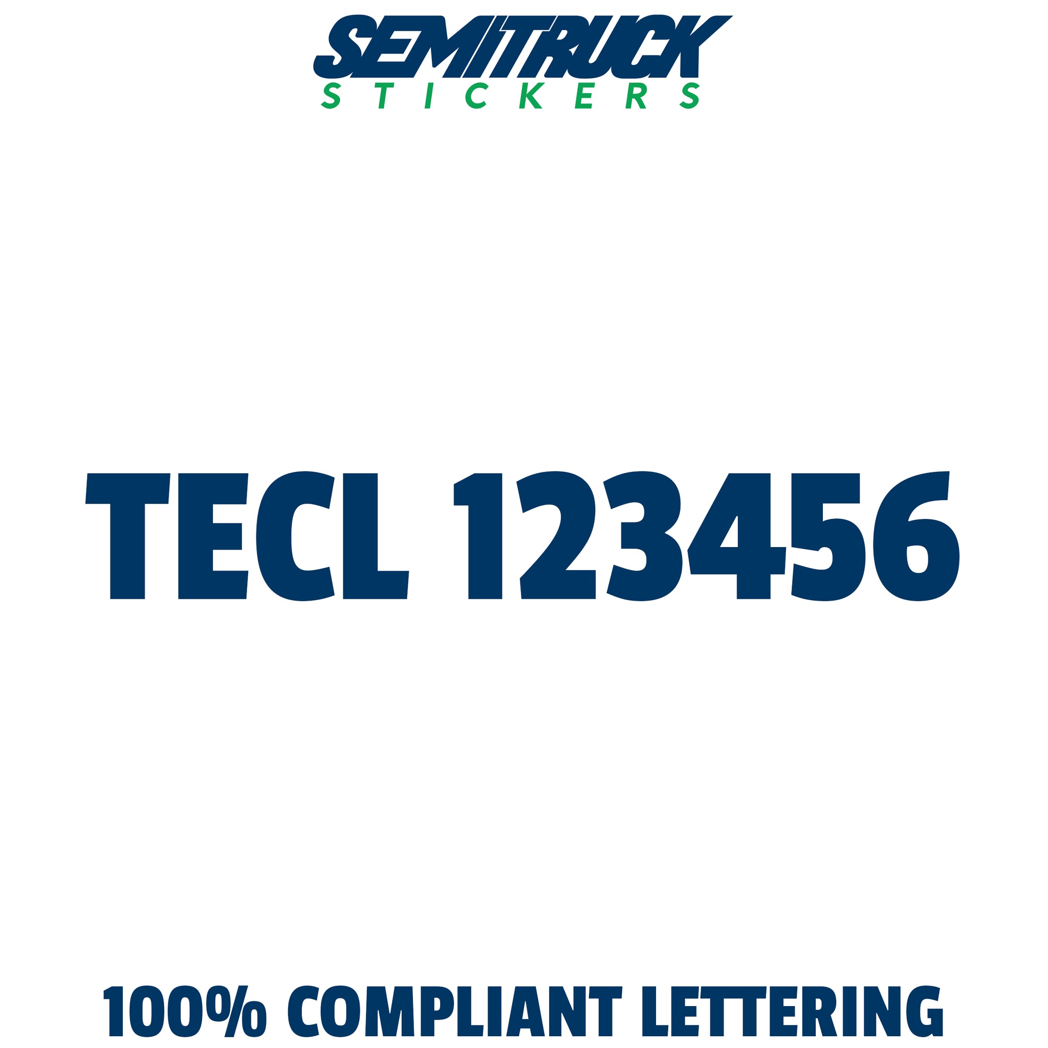 TECL number sticker