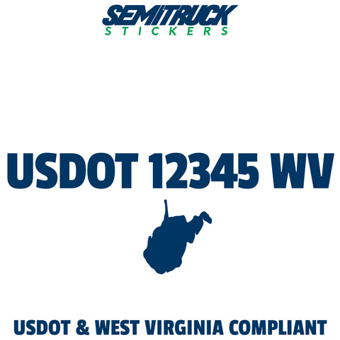 usdot sticker west virginia