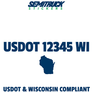 usdot sticker Wisconsin